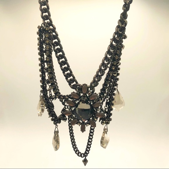 VINTAGE GOTHIC STYLE STATEMENT NECKLACE - Picture 6 of 14